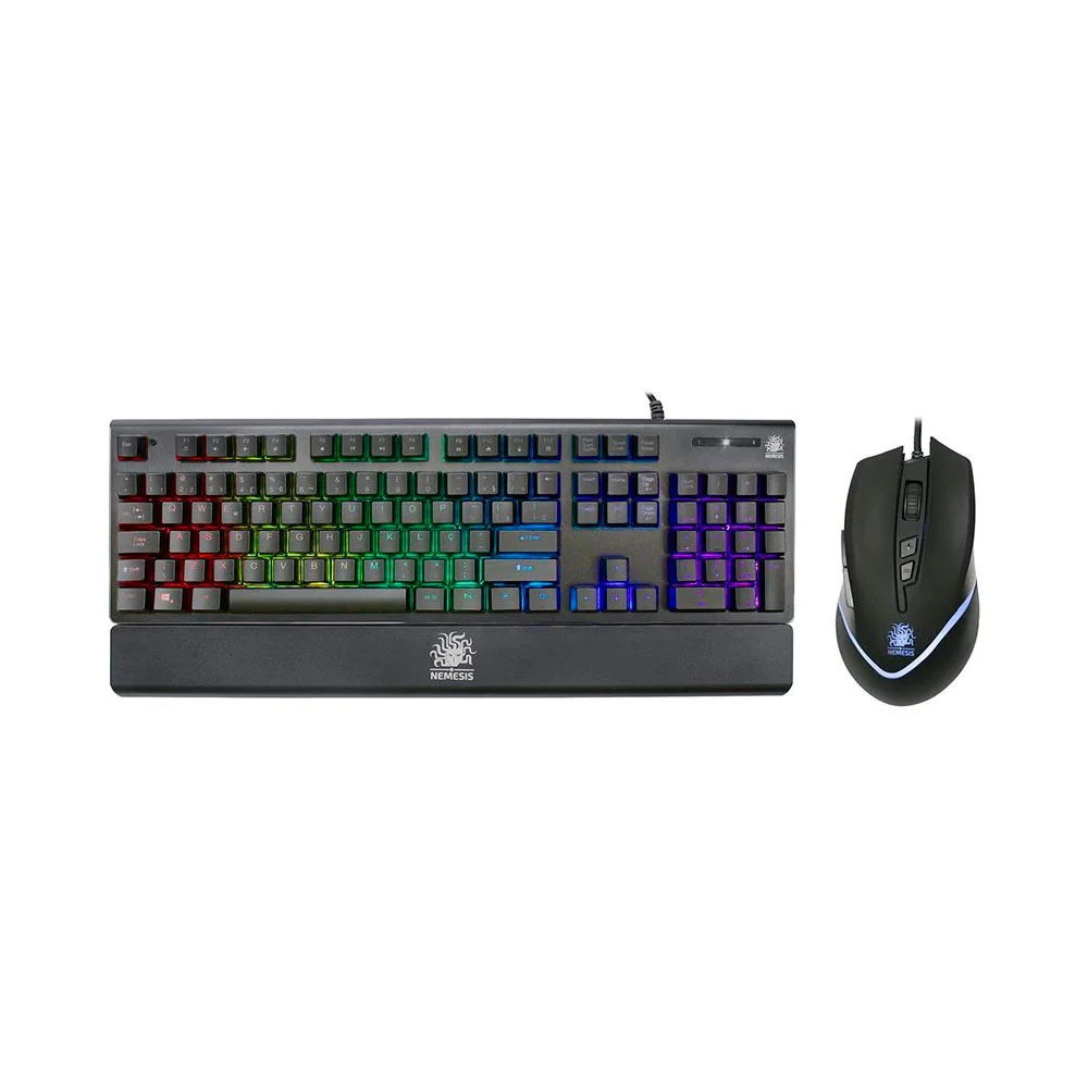 kit de teclado mecânico e mouse gamer 3200 dpi led, nemesis nmx 015 0066 kit de teclado mecânico e mouse gamer 3200 dpi led, nemesis nmx 015 0066