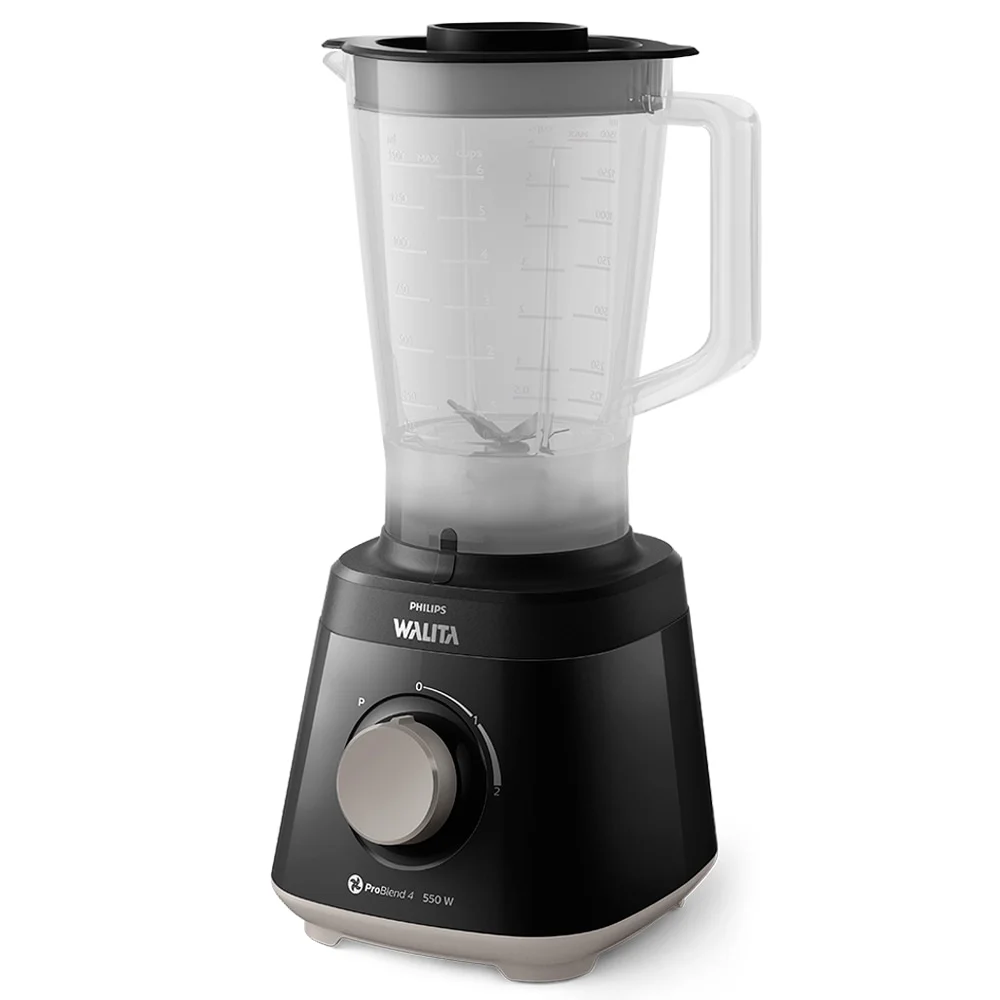 liquidificador philips walita daily ri2110 copo de plástico, 2 velocidades + pulsar, 550w, preto, 220v liquidificador philips walita daily ri2110 copo de plástico, 2 velocidades + pulsar, 550w, preto, 220v