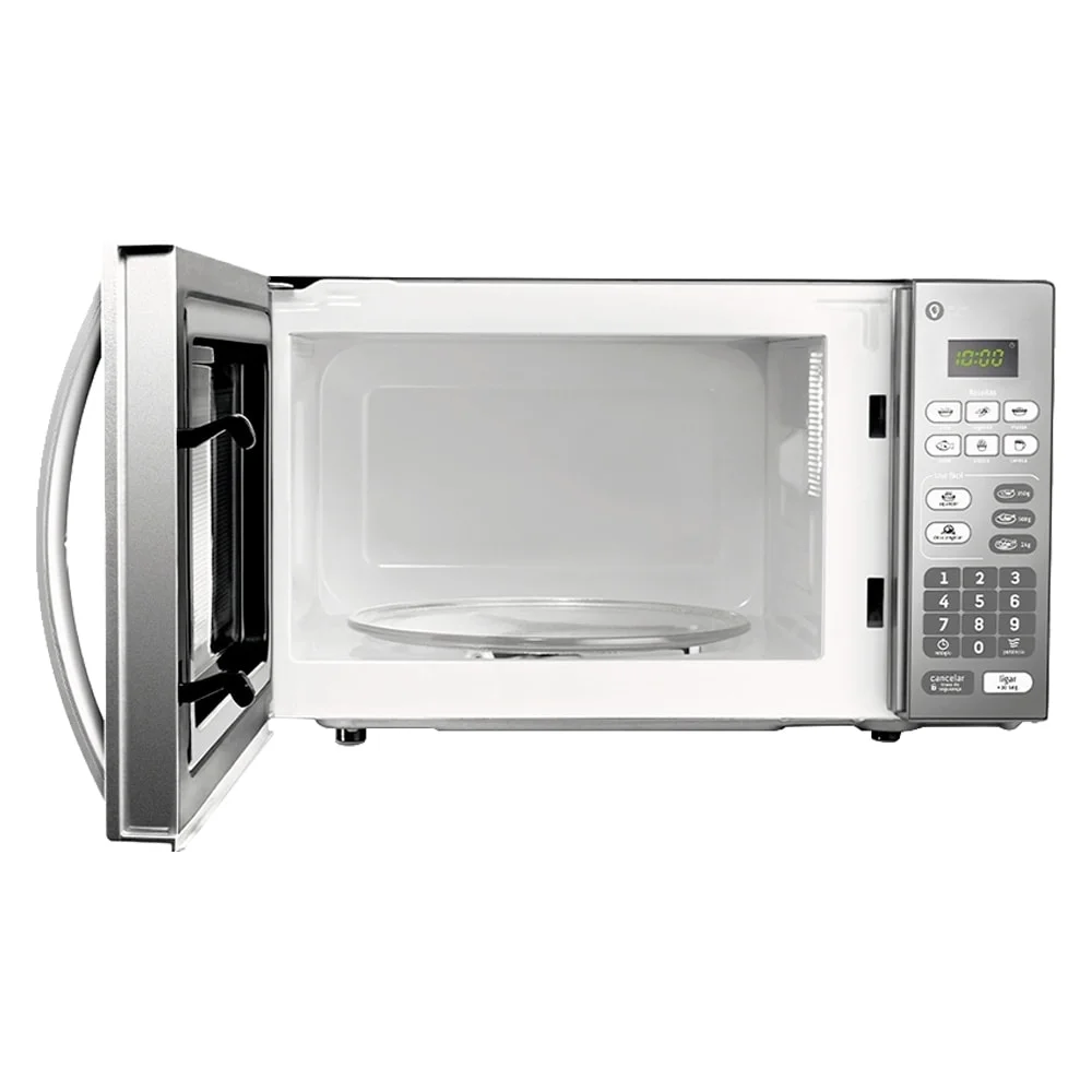 micro ondas consul 20 litros cm020bf função descongelar, espelhado, design moderno, cinza, 110v micro ondas consul 20 litros cm020bf função descongelar, espelhado, design moderno, cinza, 110v