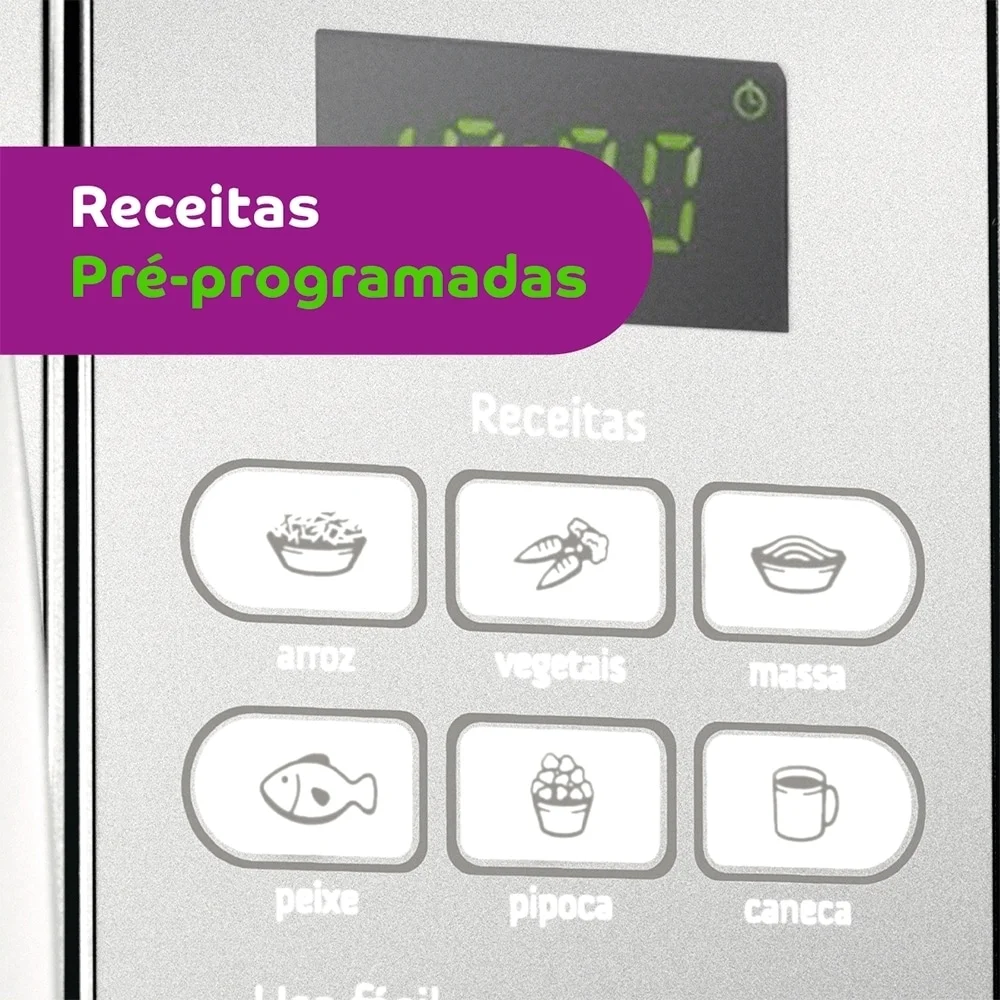 micro ondas consul 20 litros cm020bf função descongelar, espelhado, design moderno, cinza, 110v micro ondas consul 20 litros cm020bf função descongelar, espelhado, design moderno, cinza, 110v