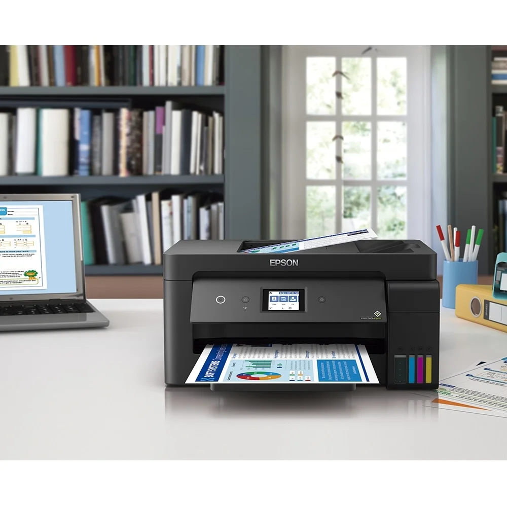 multifuncional epson ecotank l14150, jato de tinta, colorida, wi fi, usb, preto e bivolt multifuncional epson ecotank l14150, jato de tinta, colorida, wi fi, usb, preto e bivolt