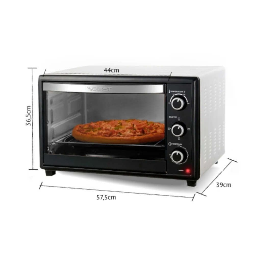 forno elétrico best 50 litros básico 1800w preto 110v forno elétrico best 50 litros básico 1800w preto 110v