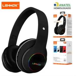 Página Inicial fone de ouvido bluetooth sem fio com led